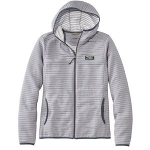 L.L. BEAN Airlight Knit Full-Zip Hoodie Quarry Gray Heather